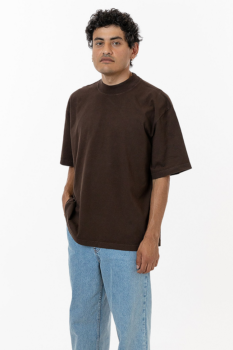 18/1 S/S Oversized Mock CHOCOLATE