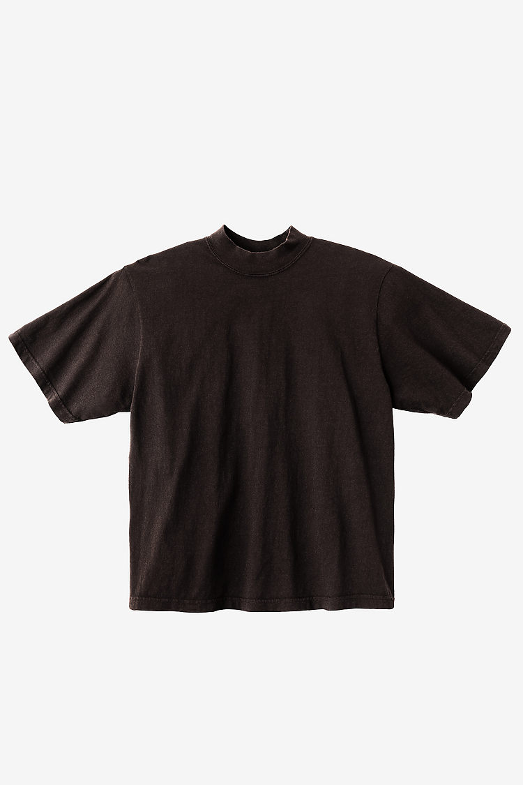 18/1 S/S Oversized Mock CHOCOLATE