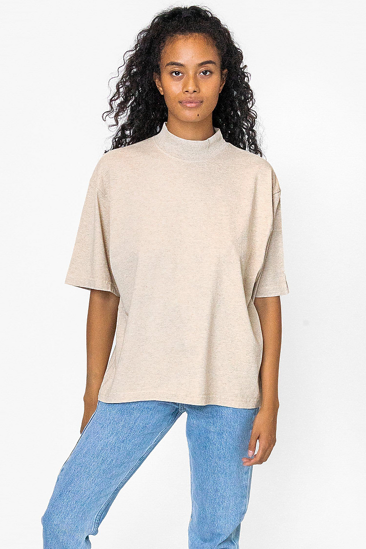 18/1 S/S Oversized Mock Oatmeal