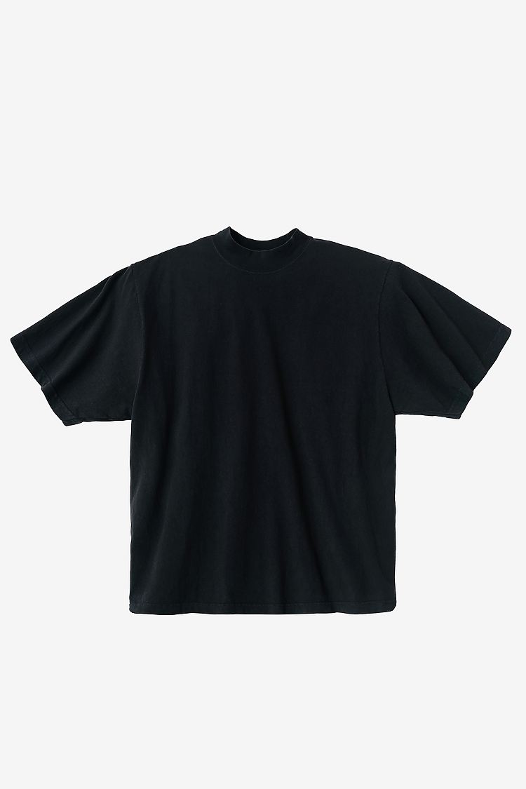 18/1 S/S Oversized Mock OFF BLACK