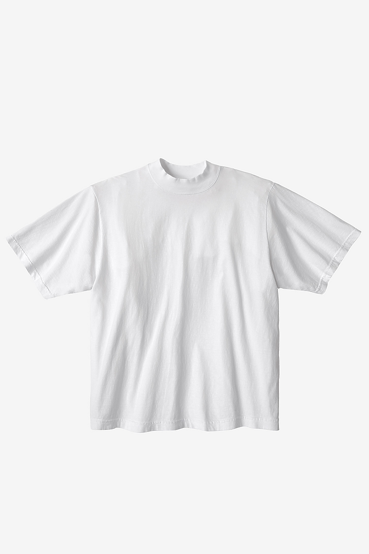 18/1 S/S Oversized Mock White