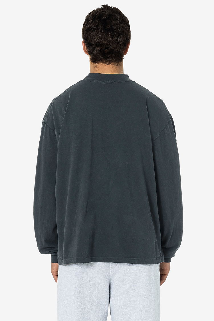 18/1 L/S OVERSIZED MOCK DOLPHIN BLUE
