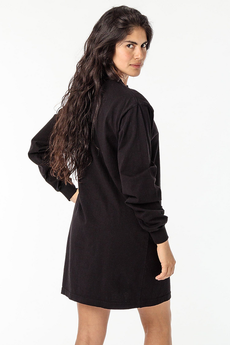 L/S Mock Neck Dress Black