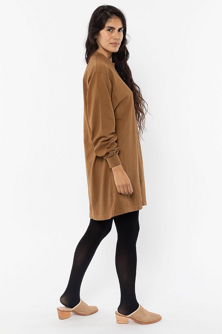 L/S Mock Neck Dress Brass