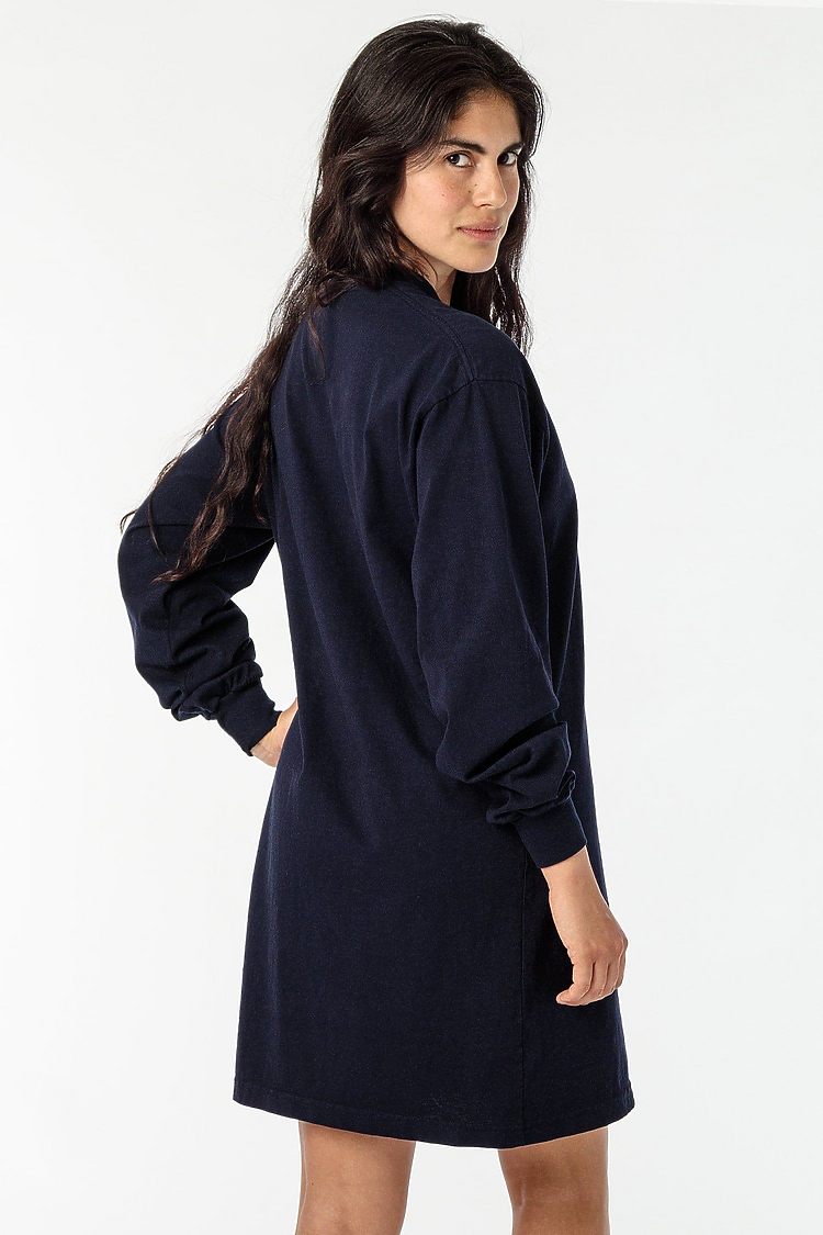 L/S Mock Neck Dress NAVY