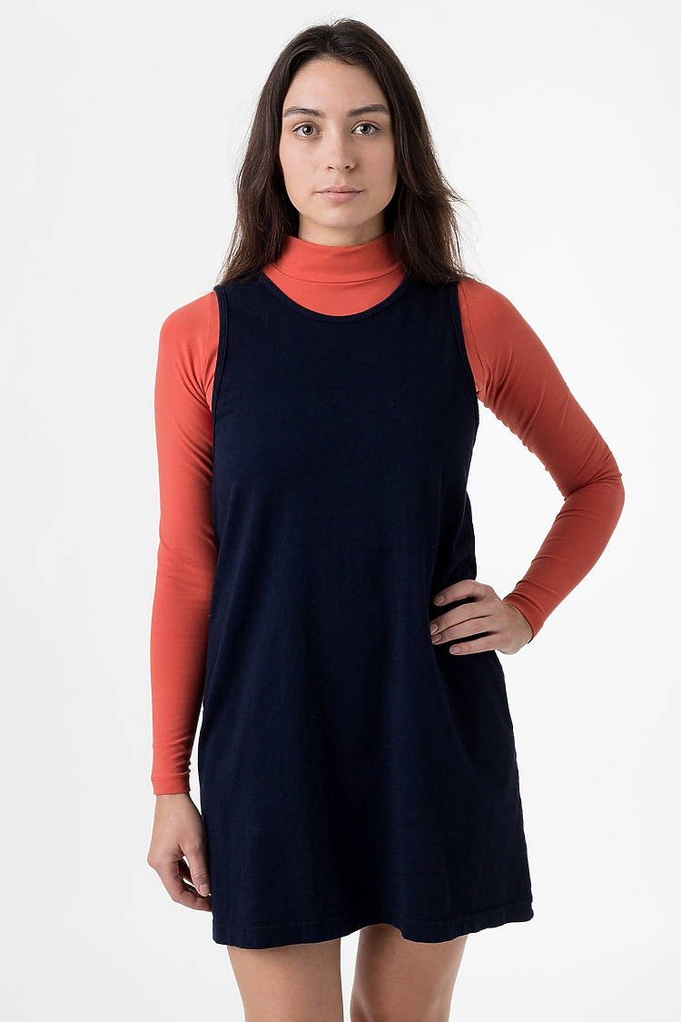 Garment Dye Tank Dress NAVY