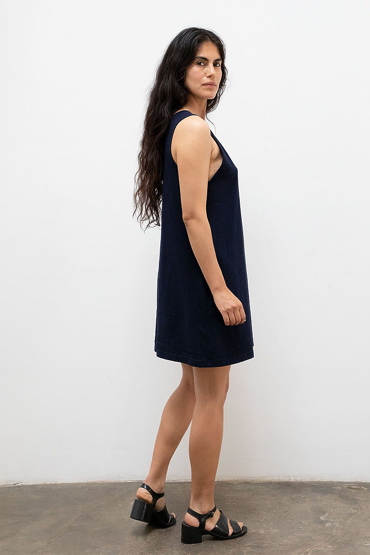 Garment Dye Tank Dress NAVY