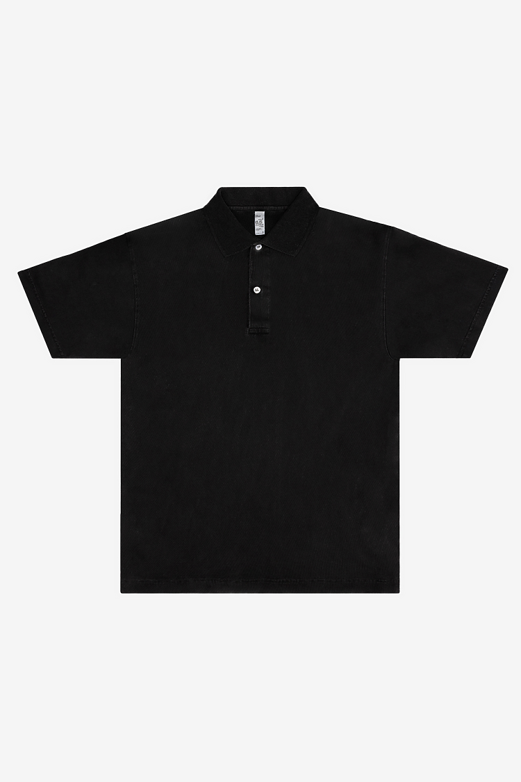 Short Sleeve Polo T-Shirt Black
