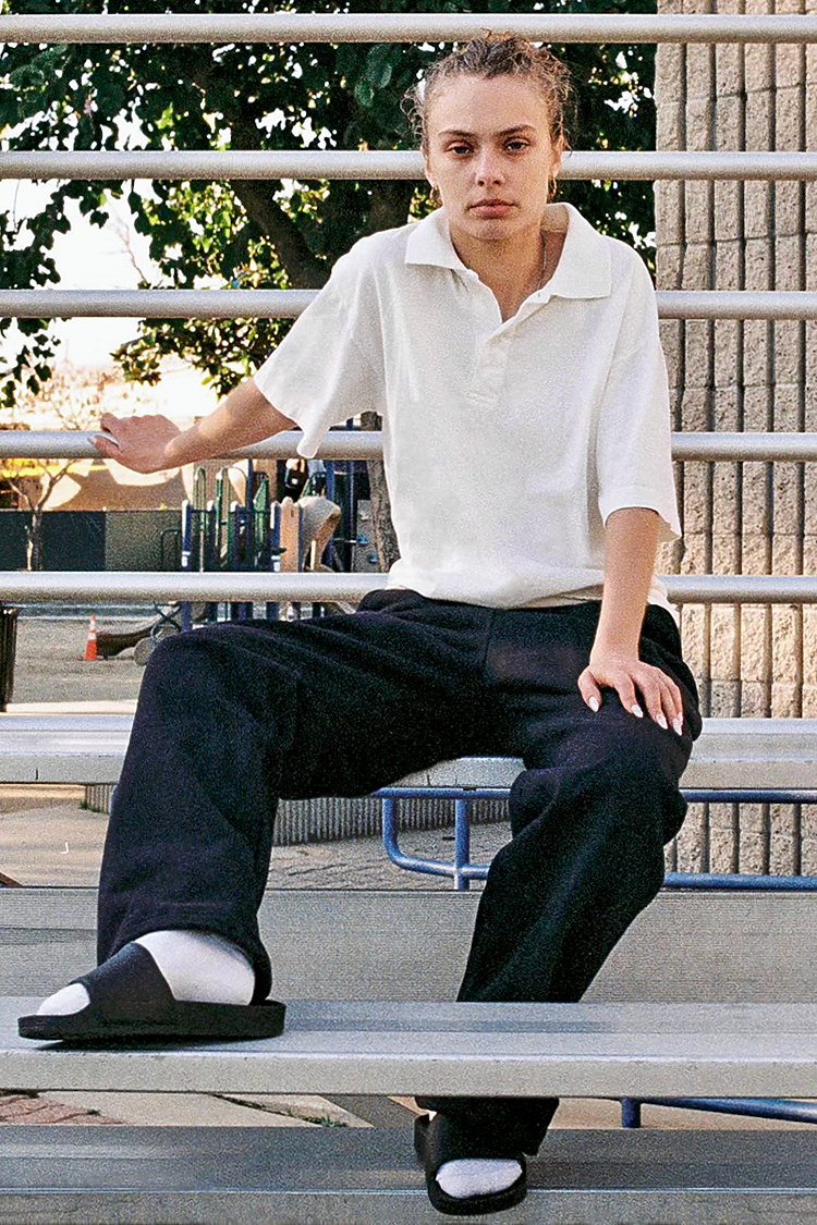 Short Sleeve Polo T-Shirt OFF WHITE