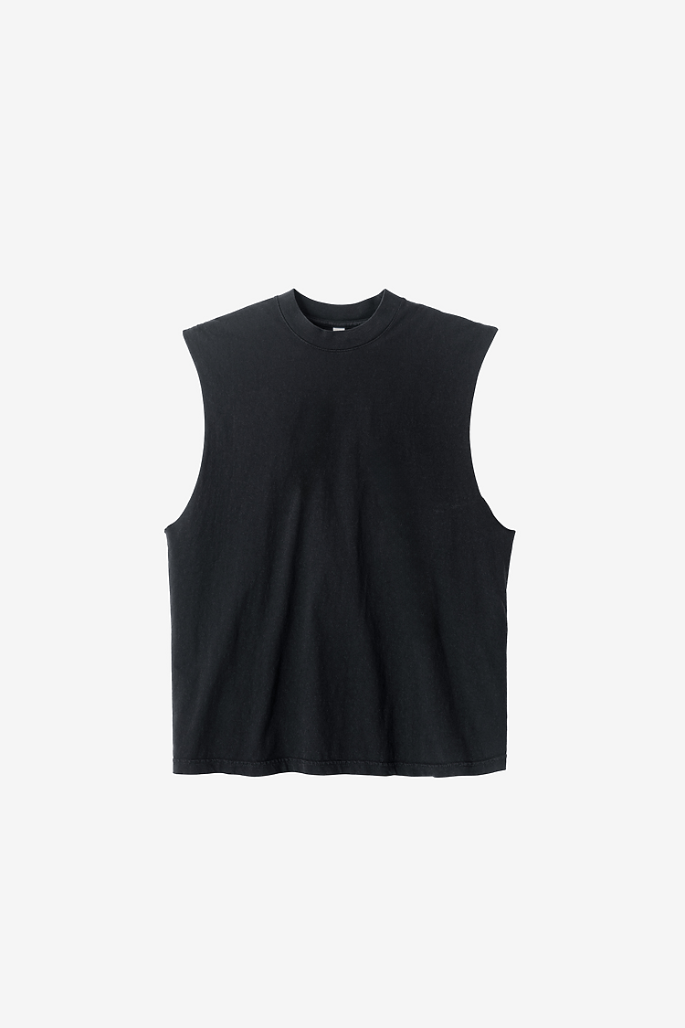 Sleeveless Tee 6.5oz Black Edge SupportIMG3