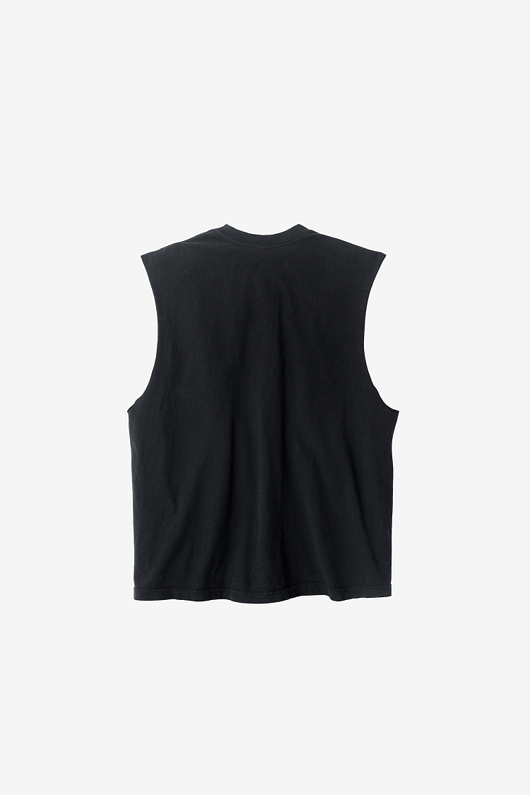 Sleeveless Tee 6.5oz Black Edge SupportIMG4