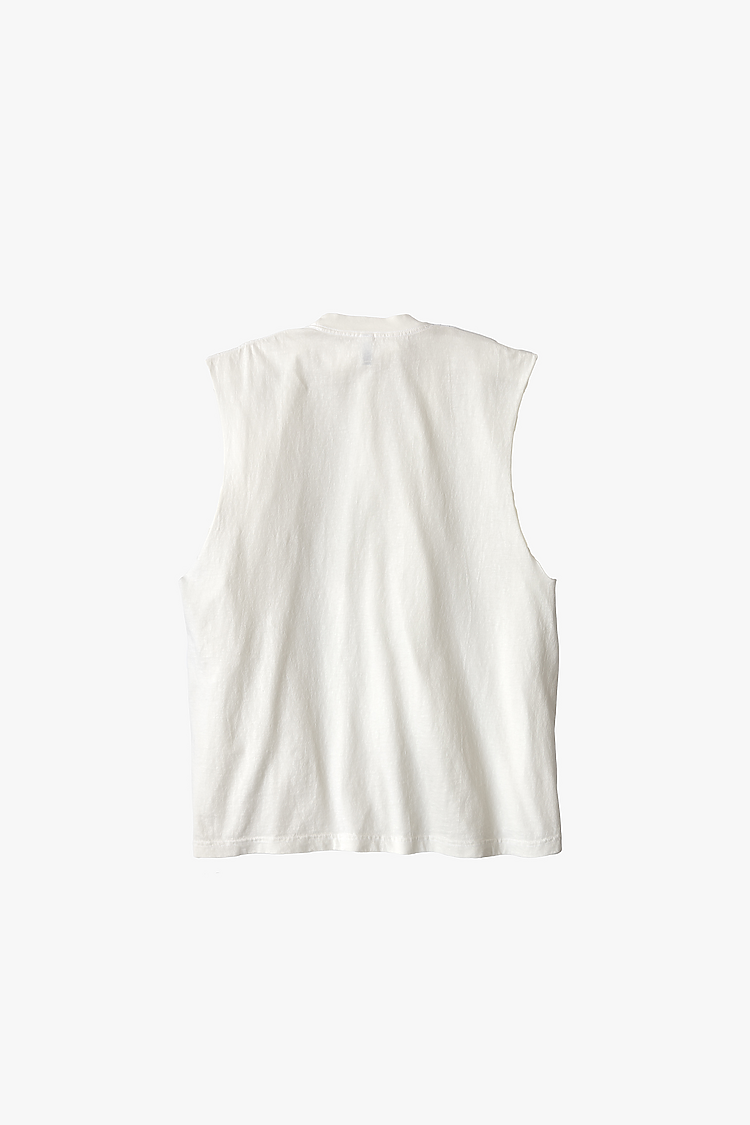 Sleeveless Tee 6.5oz OFF WHITE