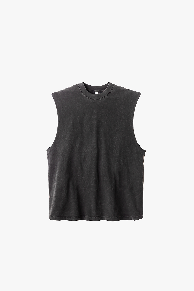 Sleeveless Tee 6.5oz VINTAGE BLACK