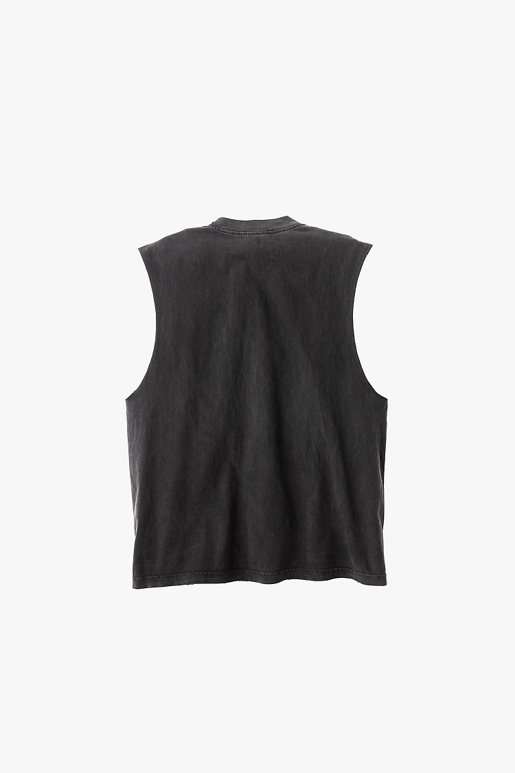 Sleeveless Tee 6.5oz VINTAGE BLACK