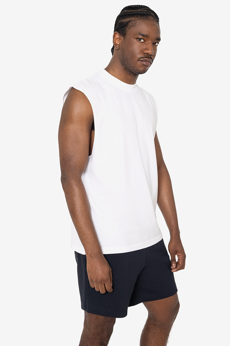 Sleeveless Tee 6.5oz White SupportIMG2
