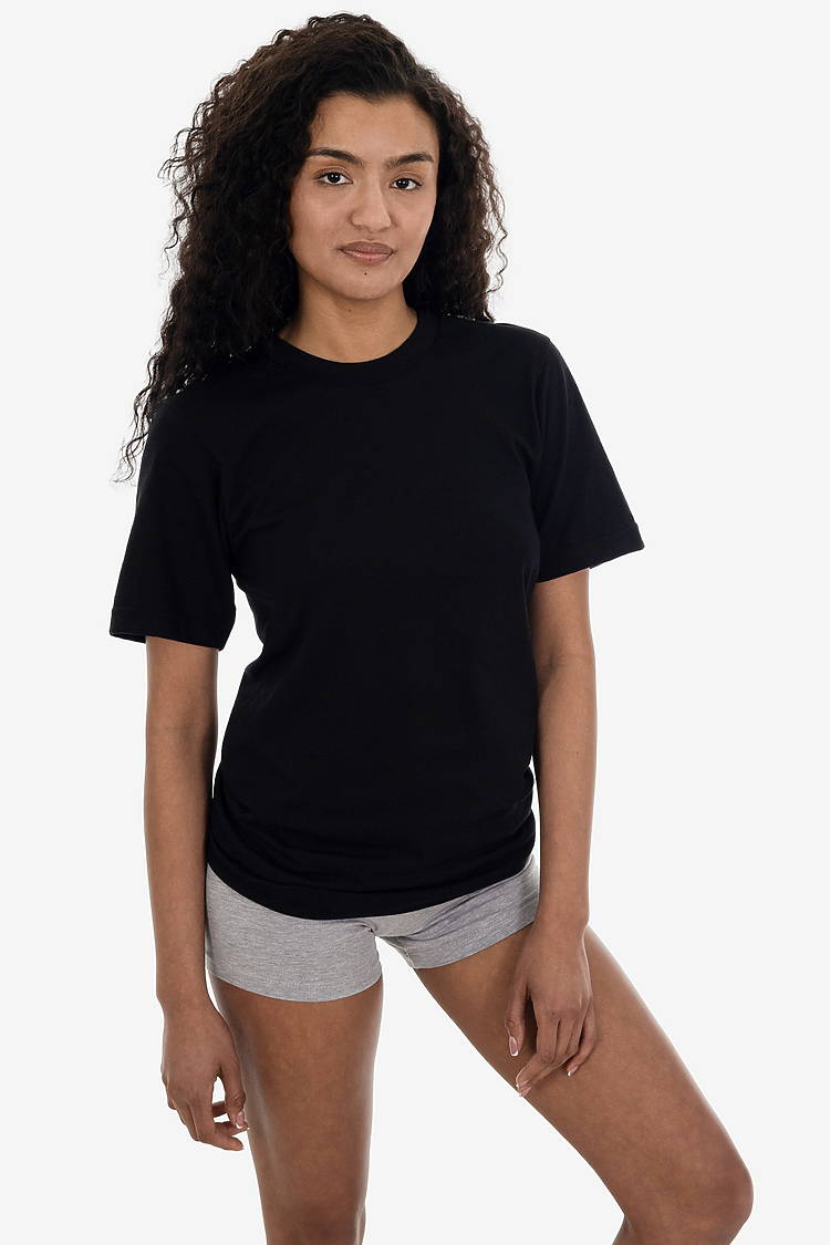 S/S Fine Jersey Crew 4.3 oz Black