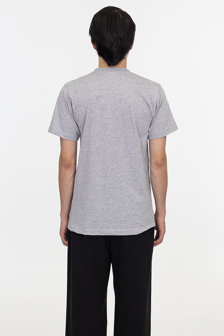 S/S Fine Jersey Crew 4.3 oz HEATHER