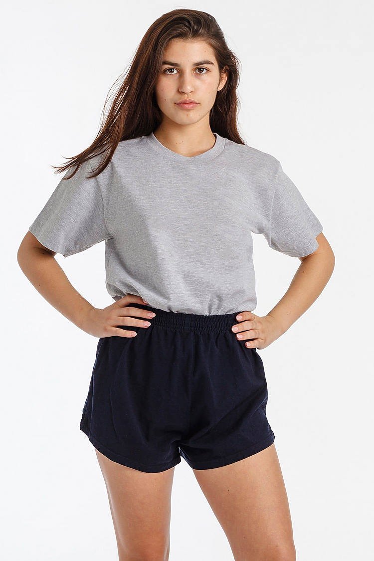 S/S Fine Jersey Crew 4.3 oz HEATHER