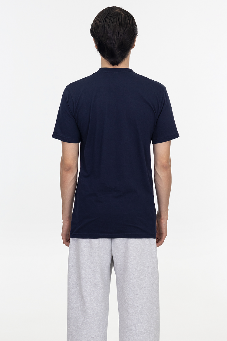 S/S Fine Jersey Crew 4.3 oz NAVY