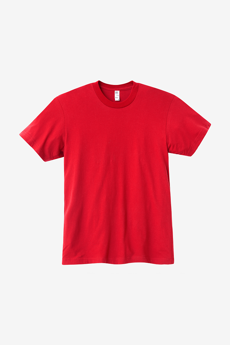 S/S Fine Jersey Crew 4.3 oz RED