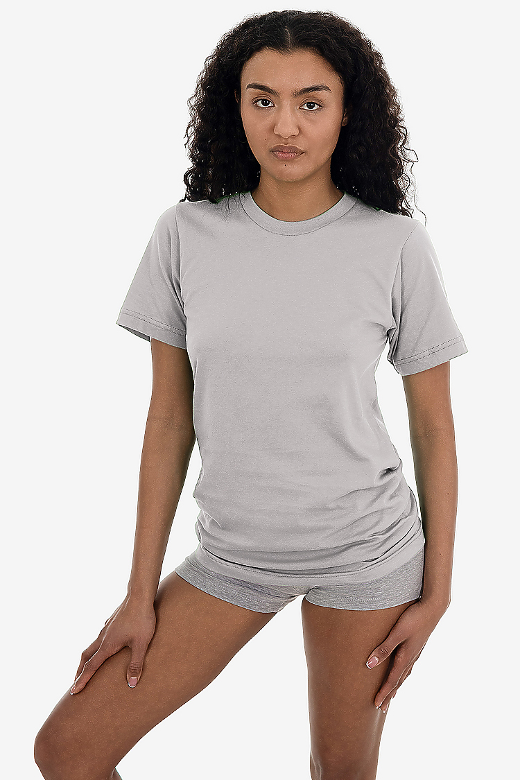 S/S Fine Jersey Crew 4.3 oz Silver