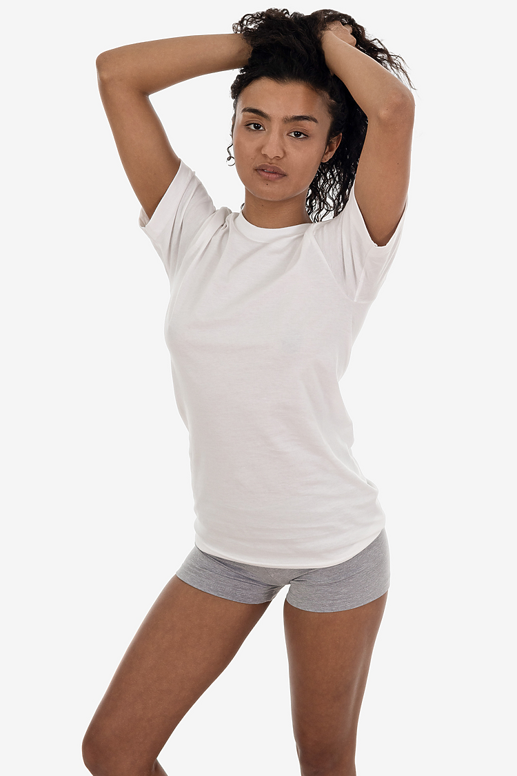 S/S Fine Jersey Crew 4.3 oz White