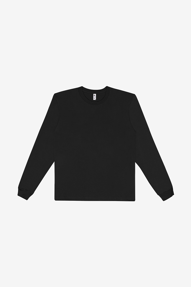 L/S Fine Jersey Crew 4.3oz BLACK