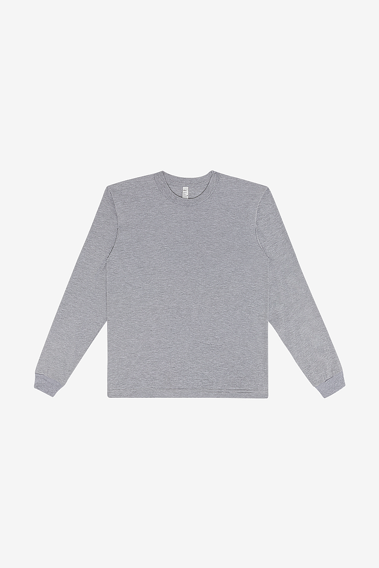 L/S Fine Jersey Crew 4.3oz HEATHER GREY