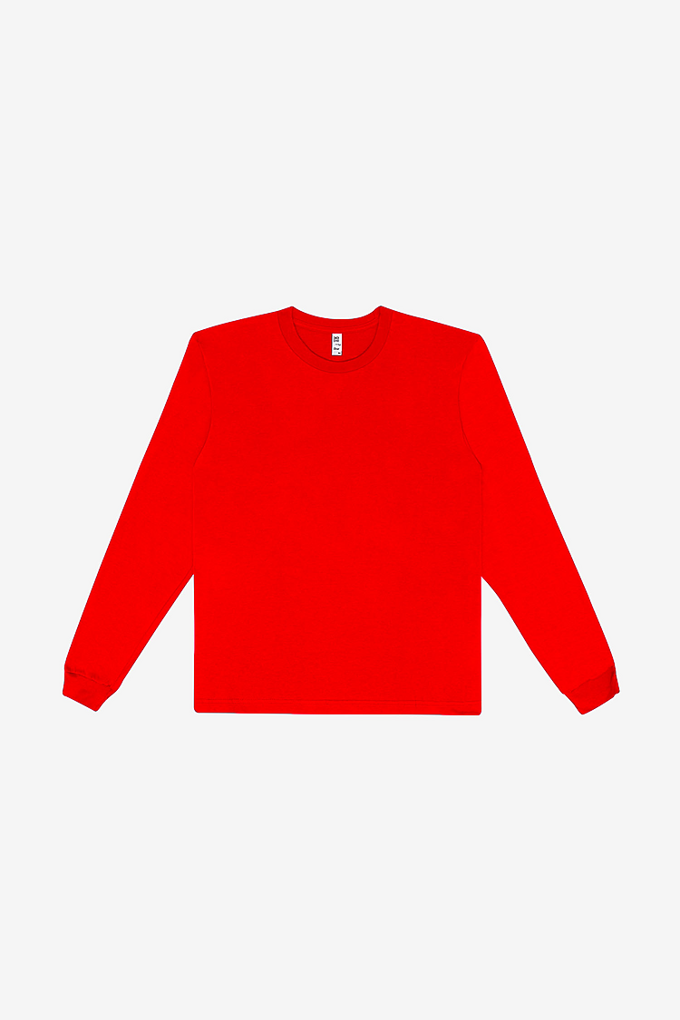L/S Fine Jersey Crew 4.3oz RED