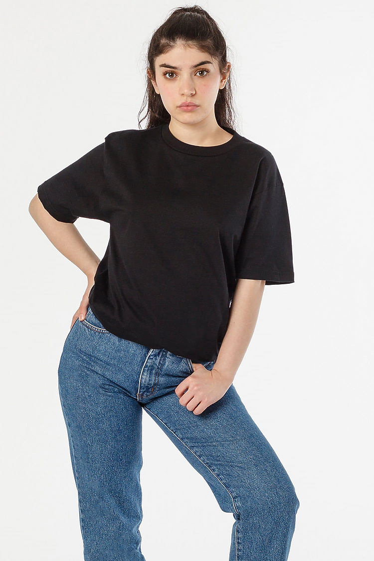 S/S Crew Neck 6.0 oz Heavy Black male