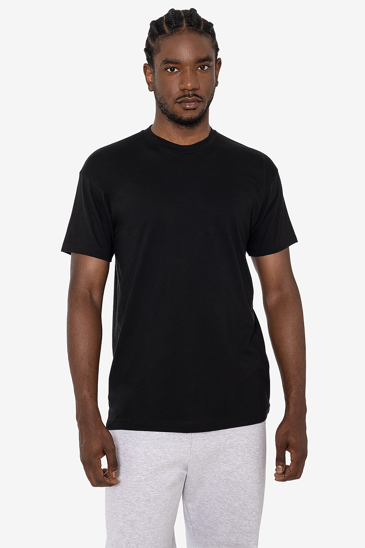 S/S Mock Crew Neck 6.0oz Heavy Black SupportIMG5