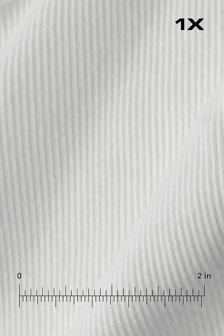 2x1 Rib Crop Tank White