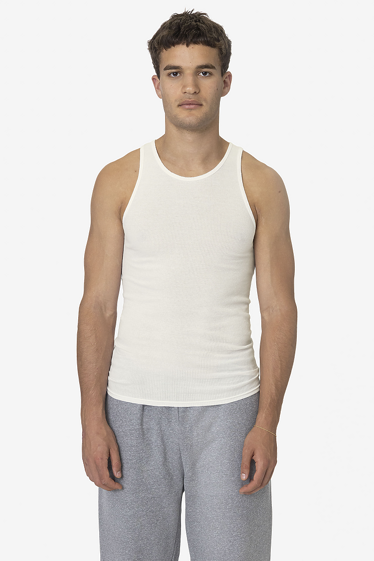 5.6oz GD 2X1 Tubular Rib Tank CREME