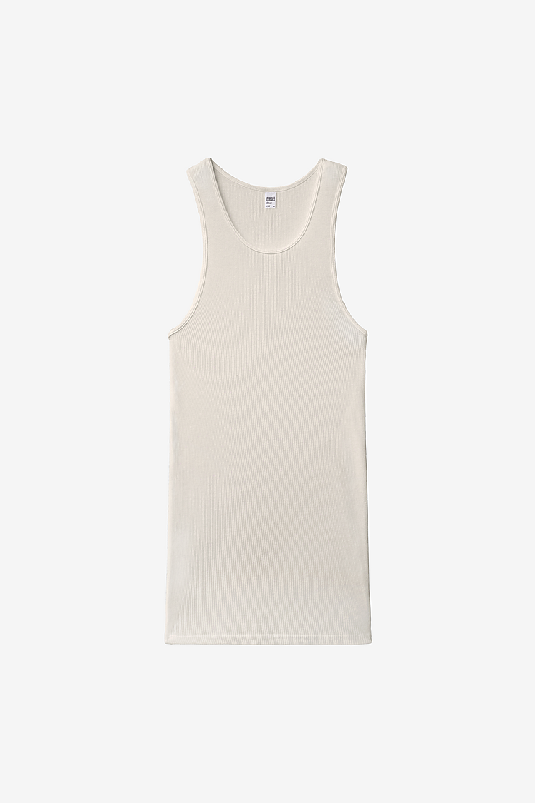 5.6oz GD 2X1 Tubular Rib Tank CREME