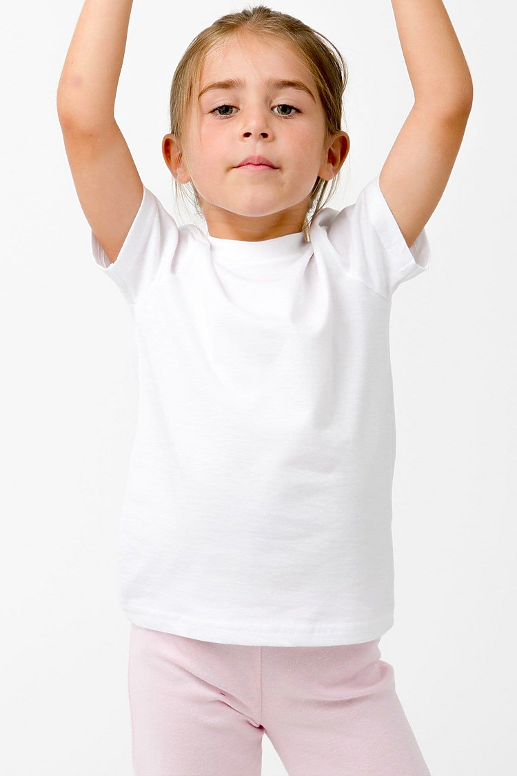 Youth S/S Fine Jersey Tee White