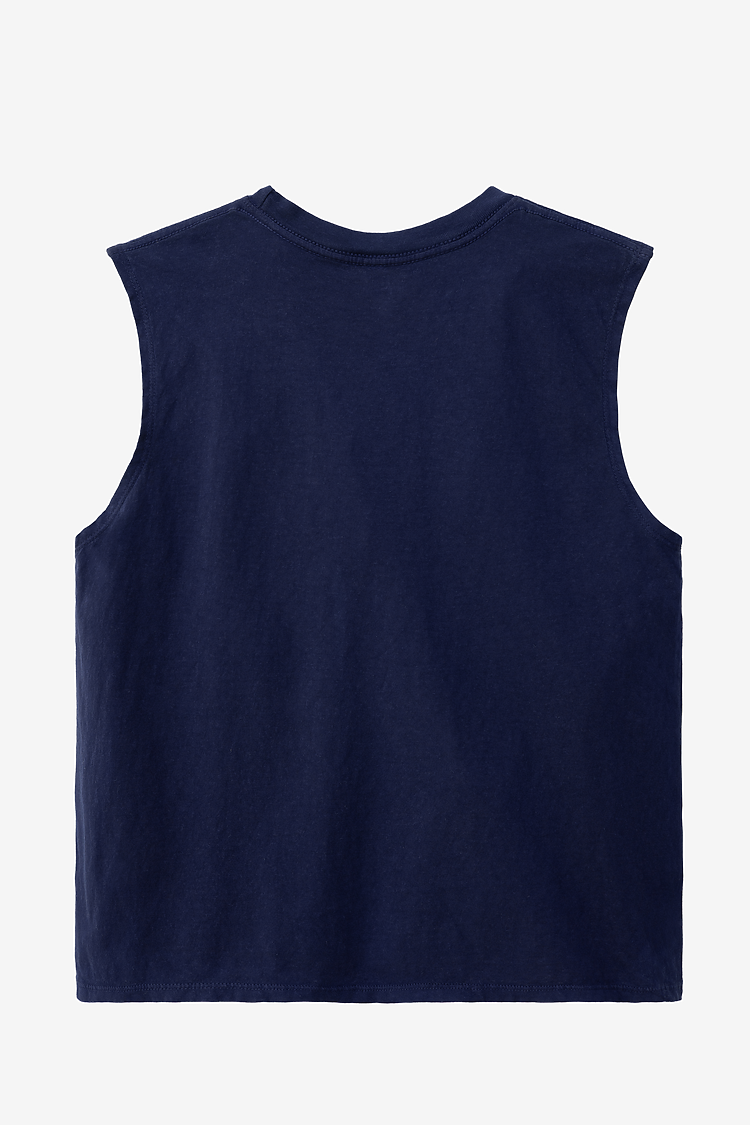 Garment Dye Muscle Tank NAVY