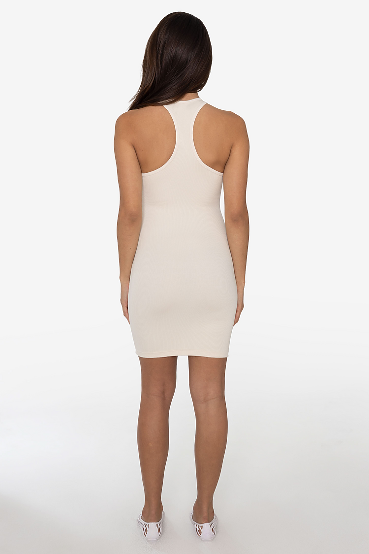 Short Length Racerback Dress Creme