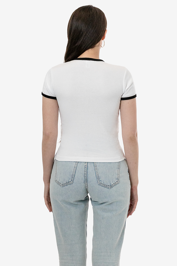 Original Baby Rib Tee WHITE/BLACK