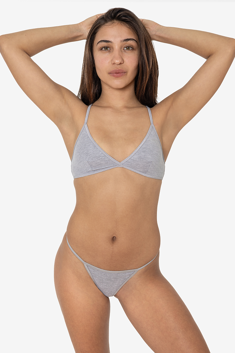 Baby Rib Thong HEATHER GREY
