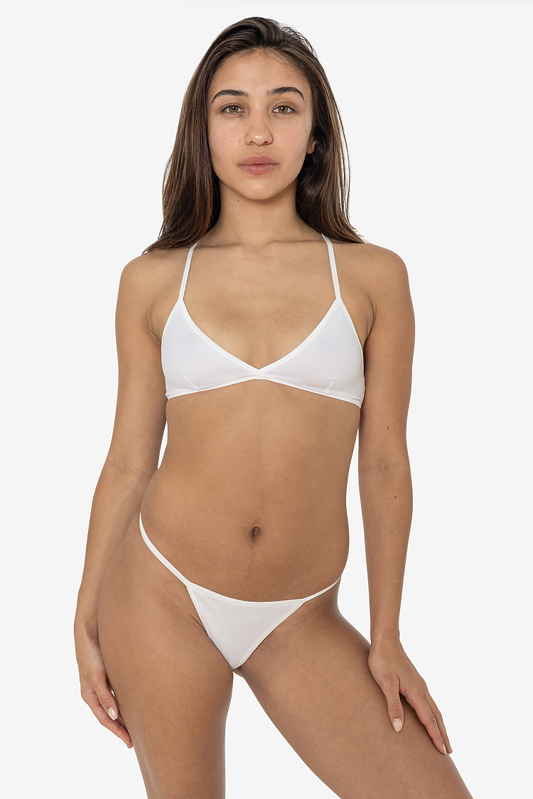 Baby Rib Thong White