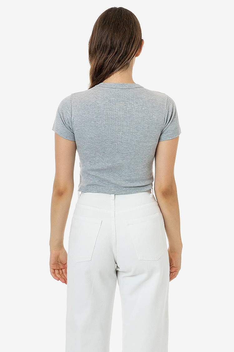 Baby Rib Mid-Length Crewneck HEATHER GREY