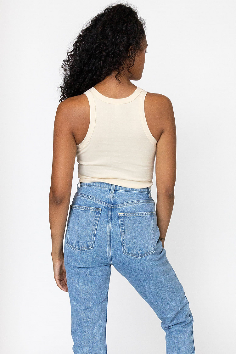 Sporty Baby Rib Crop Tank CREME