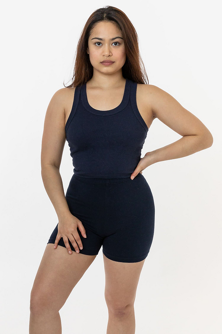 Sporty Baby Rib Crop Tank NAVY