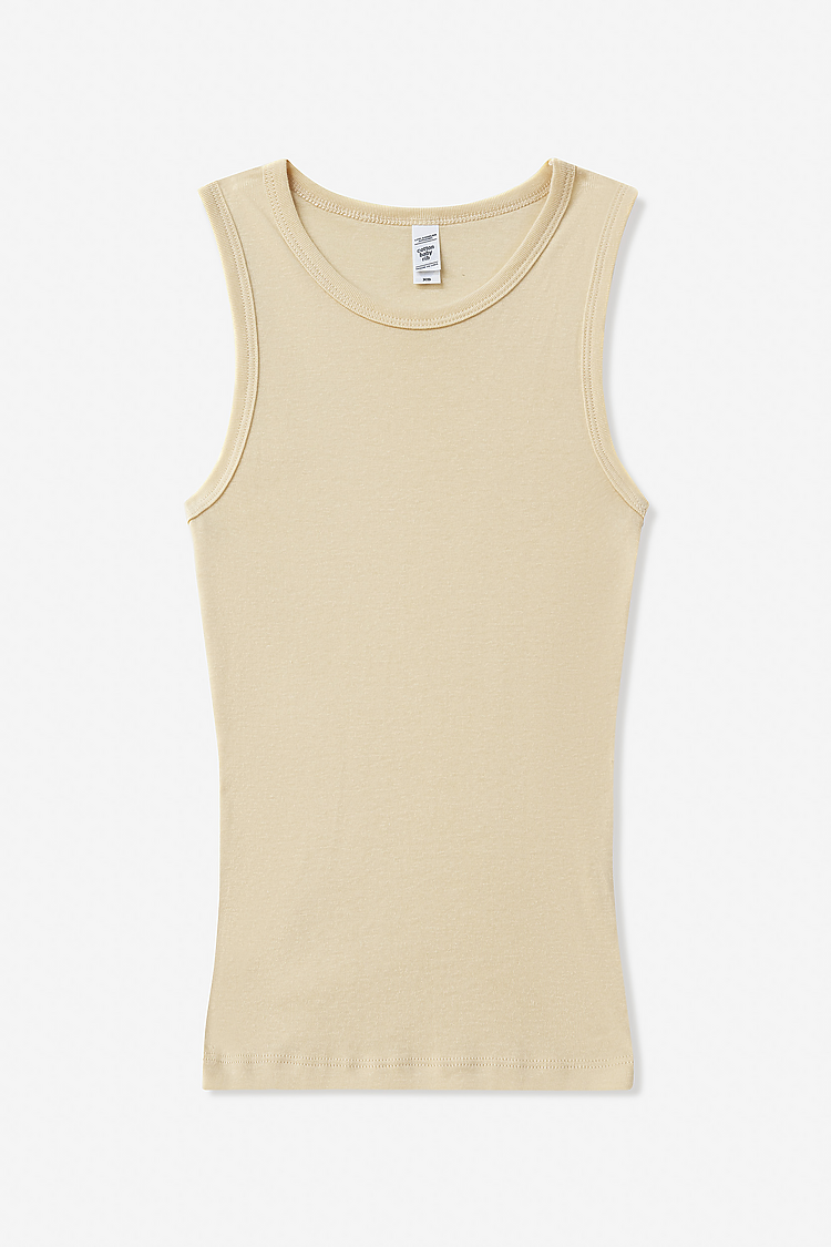 Baby Rib Tank Top CREME