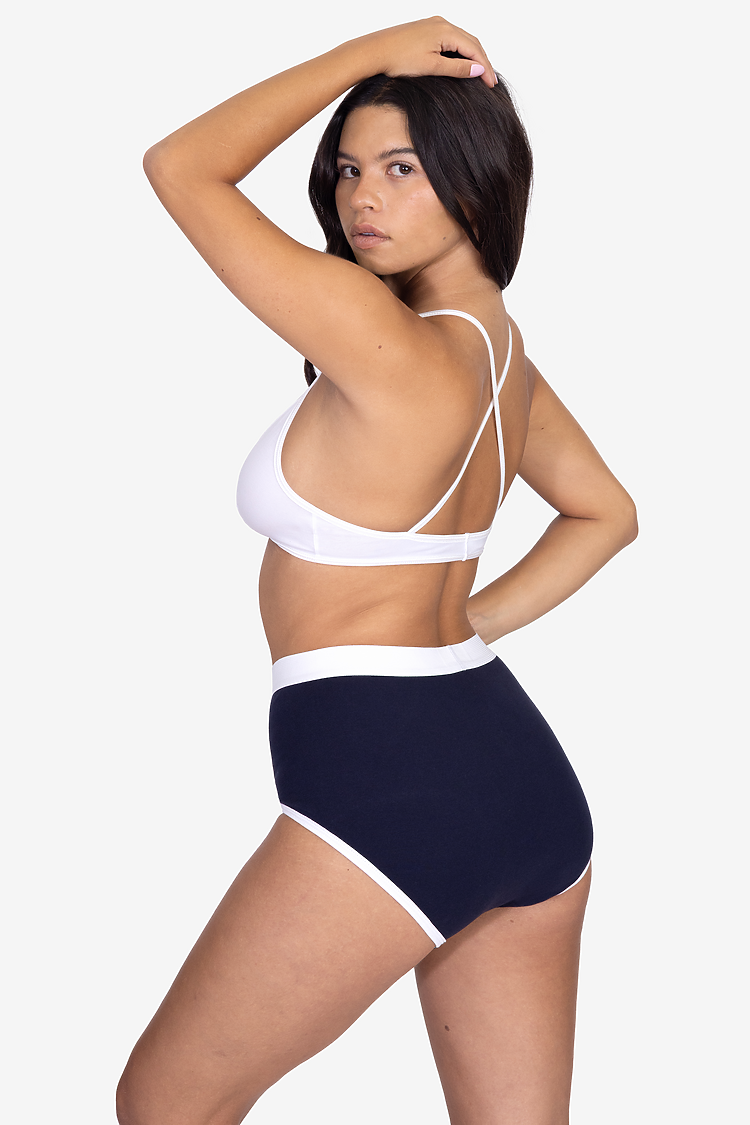 Baby Rib Brief Navy/White