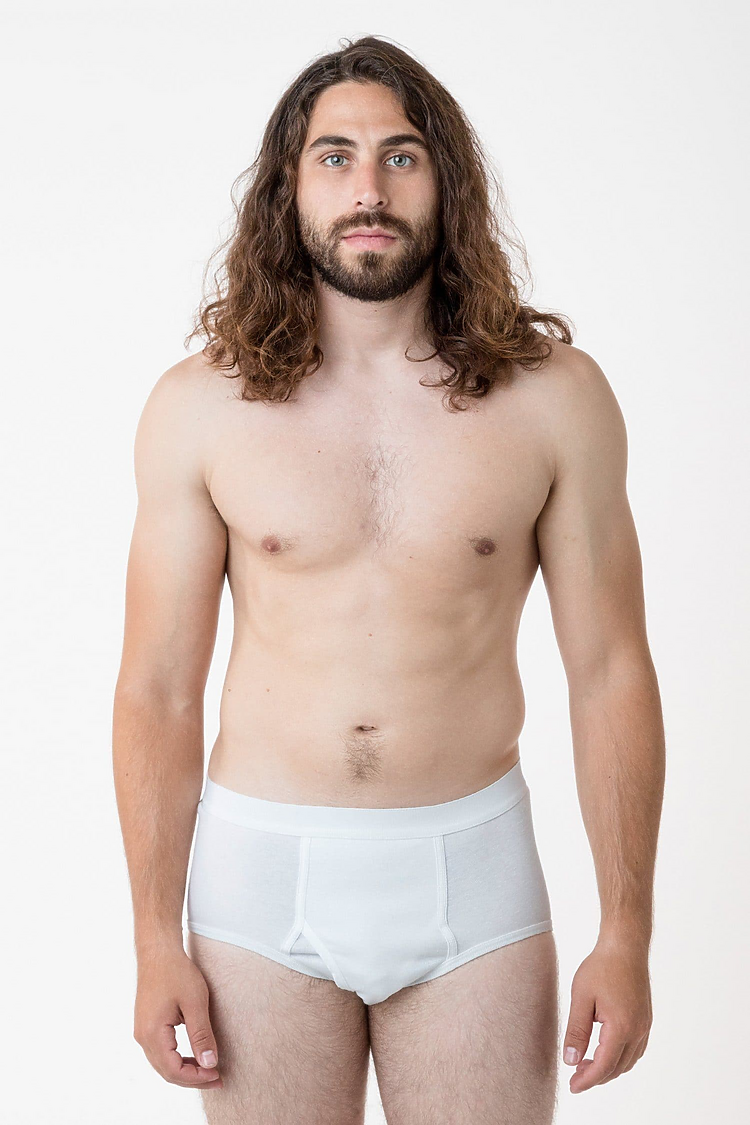 Baby Rib Brief White/White