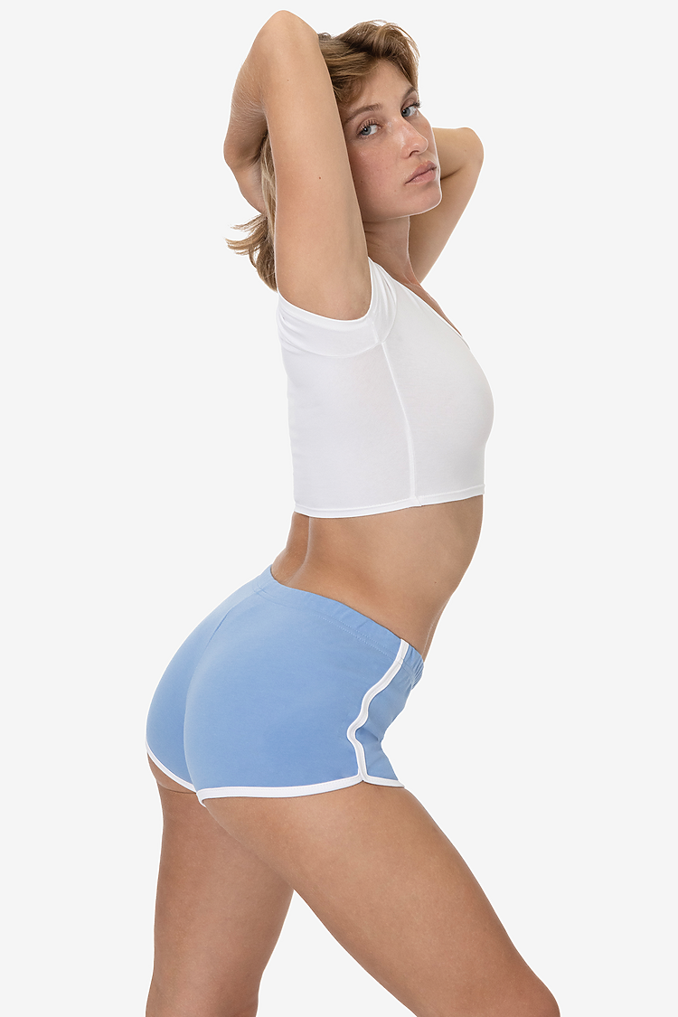 Interlock Running Shorts Baby Blue/White