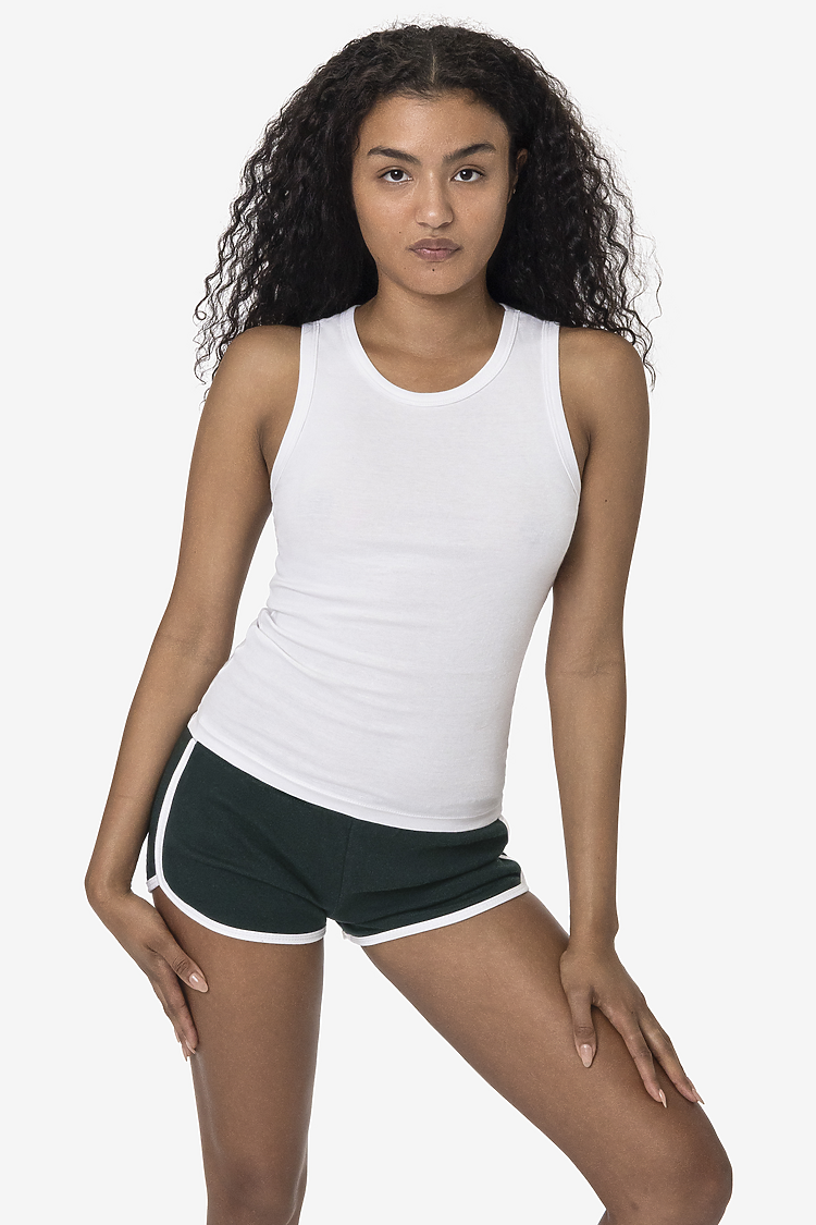 Interlock Running Shorts Forest/White