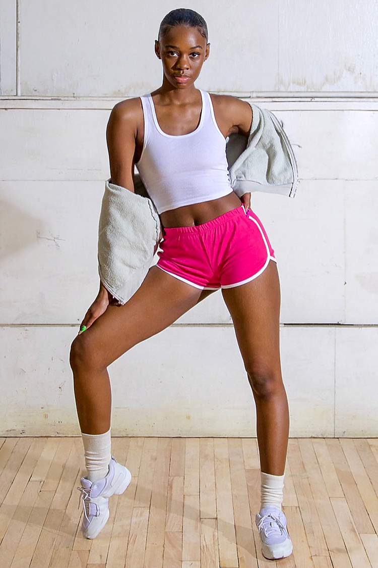 Interlock Running Shorts FUCHSIA/WHITE