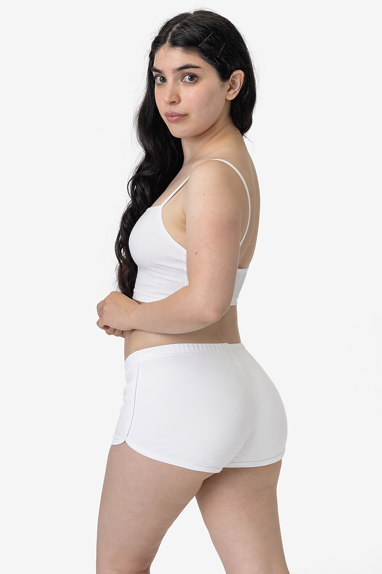 Interlock Running Shorts White/White